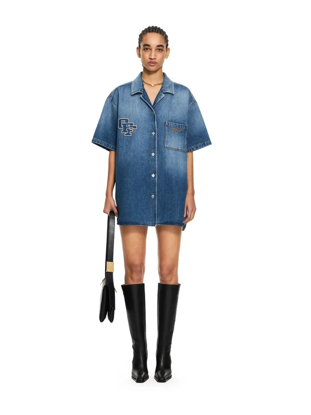 Royal Patch Denim Dress Royal Patch Denim Dress