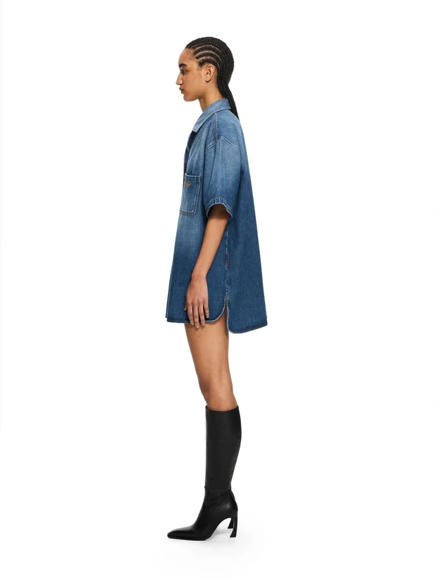 Royal Patch Denim Dress Royal Patch Denim Dress