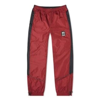 Rubber Arrow Street Sports Pants Black Red