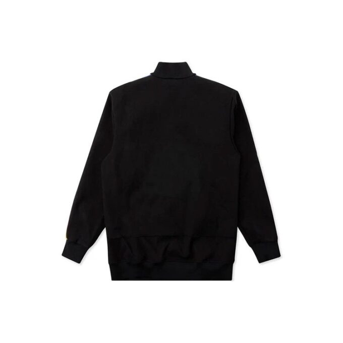 Rubber Retro Zipper Jacket Black