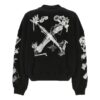 Scan Arr Over Crewneck Sweatshirt “Black White”