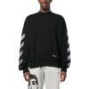 Scribble Diag Print Sweatshirt