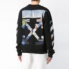 Side Stripe Round Neck Ordinary Version Black