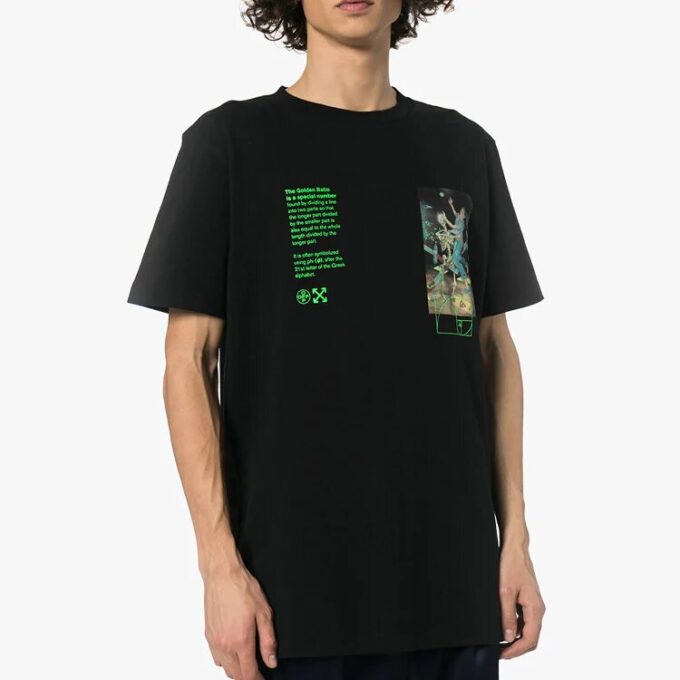 Skeleton Character Printing Short Sleeve Ordinary Version Black