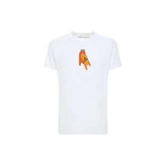 Skeleton Logo Printing Short Sleeve White