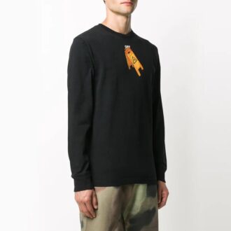 Skeleton Printing Long Sleeves Black