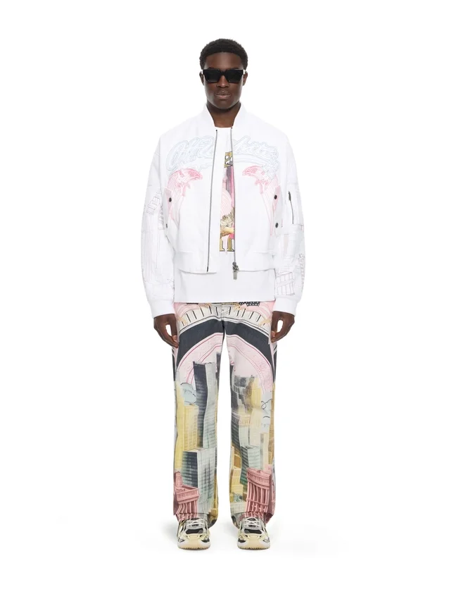 Skyline Cropped Bomber Skyline Cropped Bomber