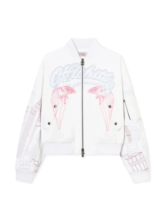 Skyline Cropped Bomber Skyline Cropped Bomber