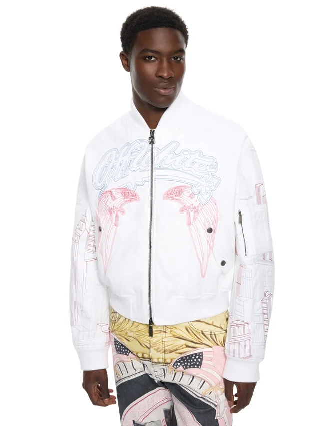 Skyline Cropped Bomber Skyline Cropped Bomber