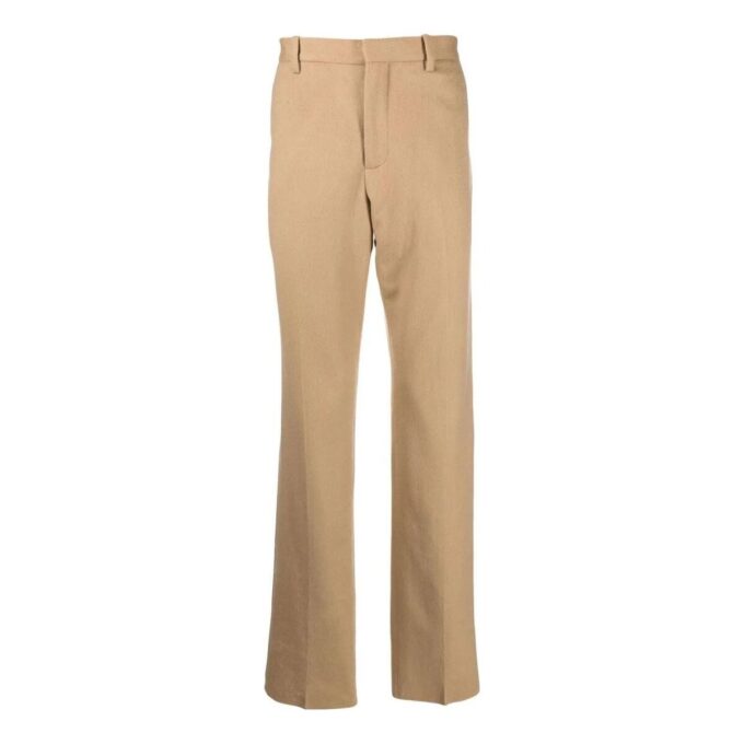 slim-cut Tailored Cashmere Trousers “Brown”