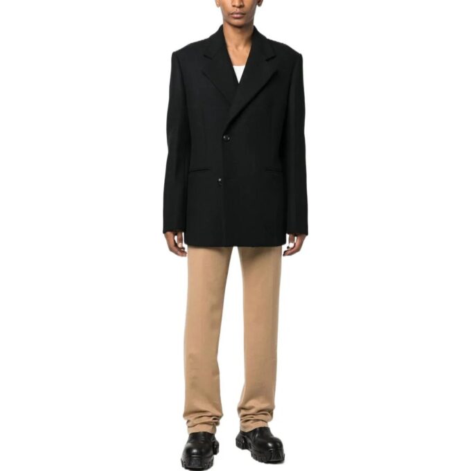 slim-cut Tailored Cashmere Trousers “Brown”