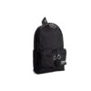 Slogan Alphabet Printing Zipper Multiple Pockets Backpack schoolbag Black