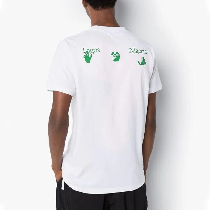 Slogan Applique Tee Men’ s White
