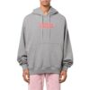 Slogan Print Hoodie “Grey”