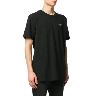 Small Logo Round Neck Short Sleeve Black
