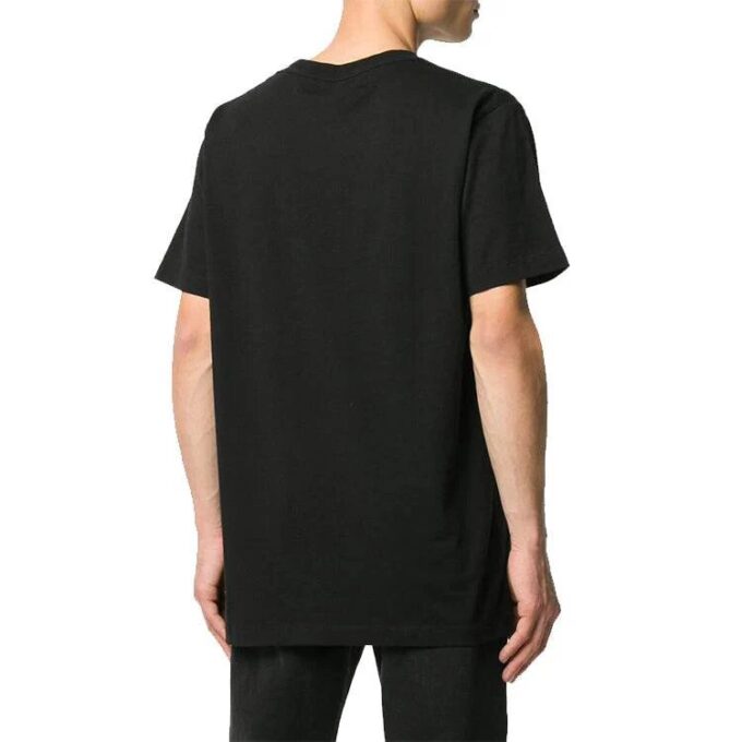 Small Logo Round Neck Short Sleeve Black