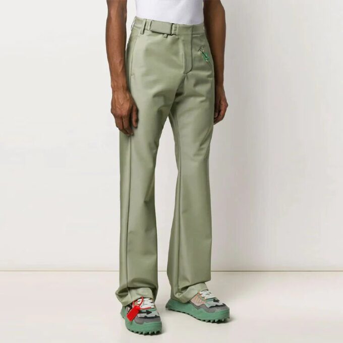 Solid Color Design Pants Slim Fit Version