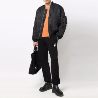 Solid Color Jacket Loose Fit Black Solid Color Jacket Loose Fit Black