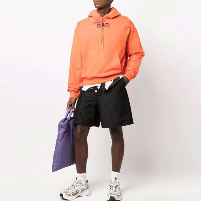 Solid Color Shorts Loose Fit Black