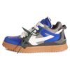 Sponge Mid-Top Sneakers “Blue White Grey Tan”