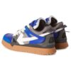 Sponge Mid-Top Sneakers “Blue White Grey Tan”