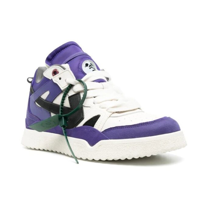 Sponge Mid-Top Sneakers “Purple White Black”