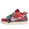 Sponge Mid-Top Sneakers “Red Grey”