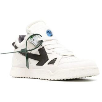 Sponge Mid-Top Sneakers “White Black”