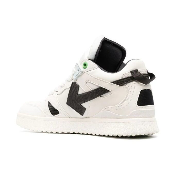 Sponge Mid-Top Sneakers “White Black”
