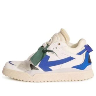 Sponge Mid-Top Sneakers “White Blue”