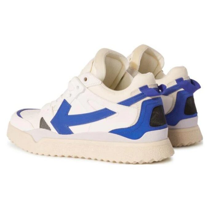 Sponge Mid-Top Sneakers “White Blue”