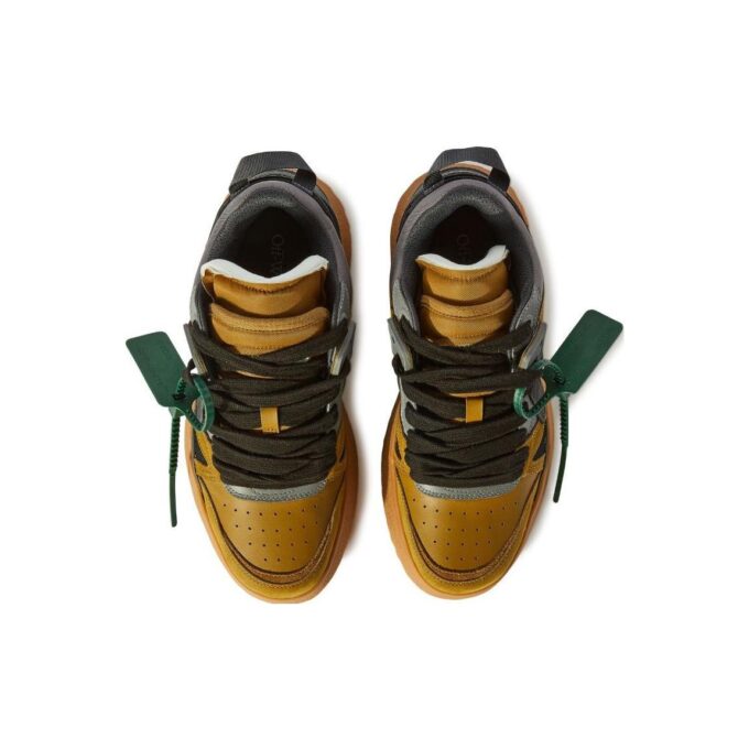 Sponge Mid-Top Sneakers “Yellow Grey”