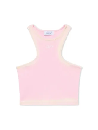 Spray Off Stamp Ribbed Tank Top