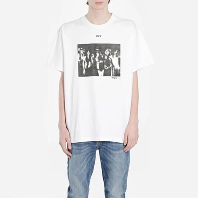 Spray Painting Arrows Sketch Short Sleeve Oversize “White Black”
