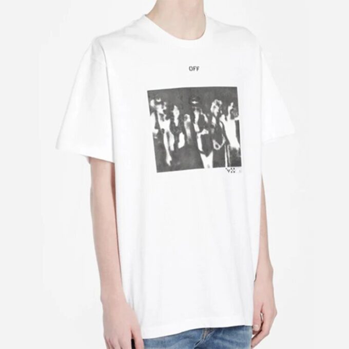Spray Painting Arrows Sketch Short Sleeve Oversize “White Black”