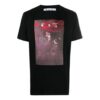 Sprayed Caravaggio Short-Sleeve Slim Tee “Black”