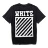 square frame Printing Round Neck Short Sleeve Unisex Black