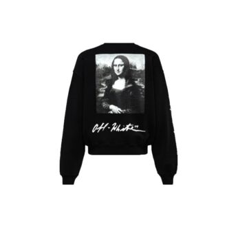SS19 Back Mens Logo Mona Lisa Round Neck Sweater
