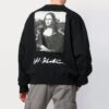 SS19 Back Mens Logo Mona Lisa Round Neck Sweater