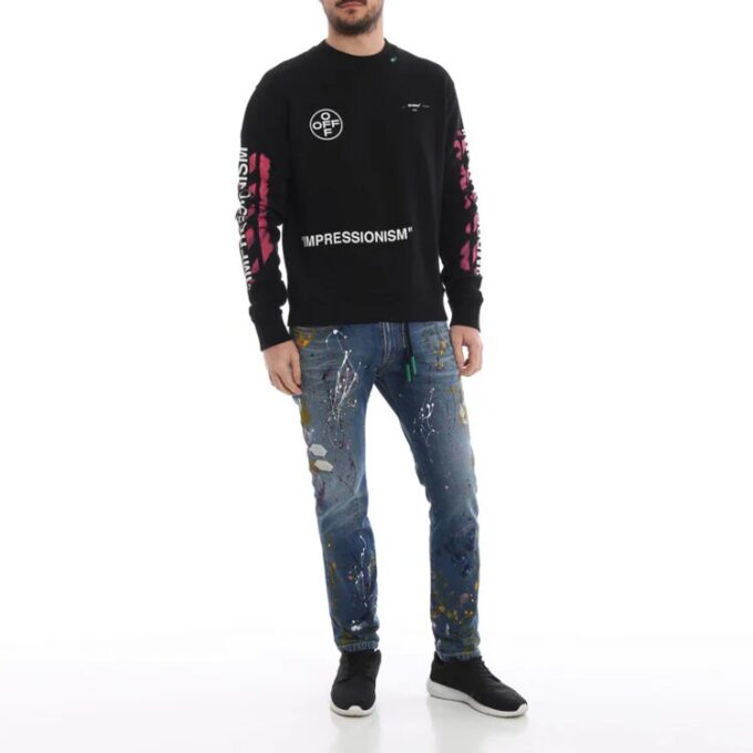SS19 Diagonal Stencil Mens Logo Sweater