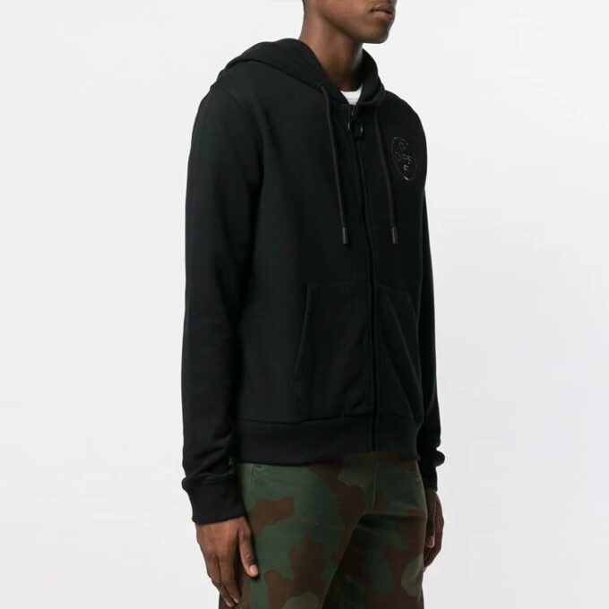 SS19 Embellished Logo Hooded Jacket