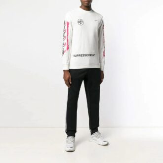 SS19 Impressionism Arrows Sketch Mens Round Neck Sweater
