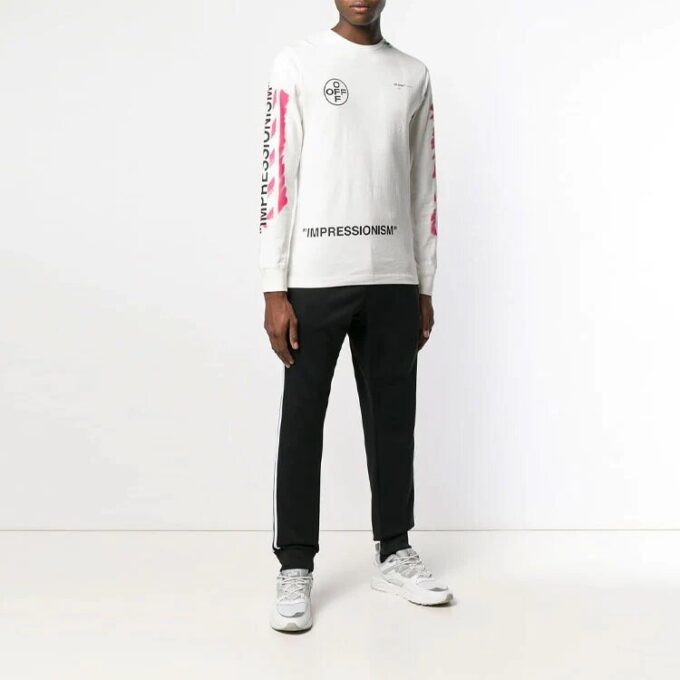SS19 Impressionism Arrows Sketch Mens Round Neck Sweater