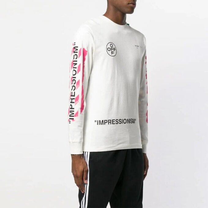 SS19 Impressionism Arrows Sketch Mens Round Neck Sweater