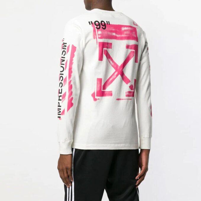 SS19 Impressionism Arrows Sketch Mens Round Neck Sweater