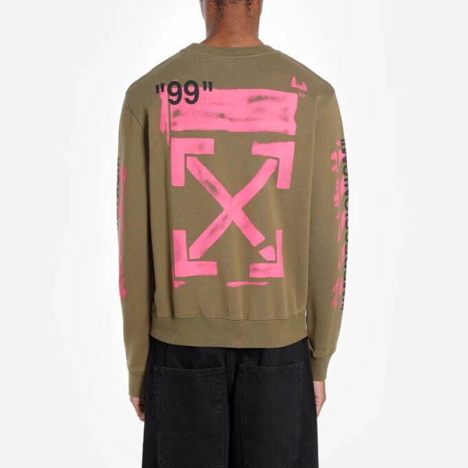 SS19 logo Arrows Sketch Mens Logo Round Neck Sweater