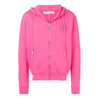 SS19 Logo Hooded Jacket Men Pink