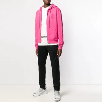 SS19 Logo Hooded Jacket Men Pink