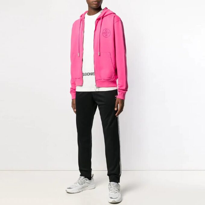 SS19 Logo Hooded Jacket Men Pink