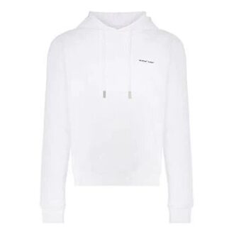 SS19 Printing Drawstring Printing Cotton Fleece Men White